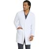 Skechers by BARCO Emerge Lab Coat for Men – 3-Pocket Medical Scrub Coat with 2-way Natural Stretch & Soil Release Fabric(White)