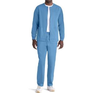 BARCO Essentials Valor Warm-Up Scrub Jacket – Super Soft, Easy Care, Quick Dry Full-Zip Scrub Jacket(Ciel Blue)
