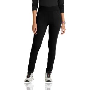 BARCO One Performance Knit Strive Scrub Legging for Women – 6-Pocket, High-Rise Pants with 360 Spandex Stretch(Black)