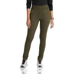 BARCO One Performance Knit Strive Scrub Legging for Women – 6-Pocket, High-Rise Pants with 360 Spandex Stretch(Olive)