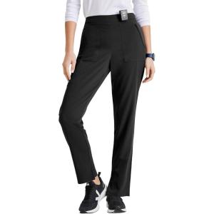 BARCO Unify Purpose Scrub Pant for Women – 5-Pocket High-Rise Cargo Pants with 360 Spandex Stretch & Moisture Wicking Fabric(Black)