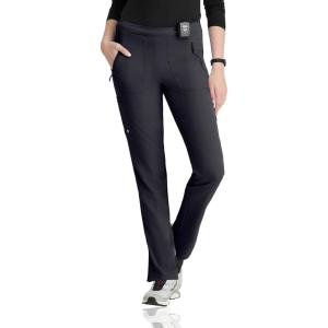 BARCO Unify Purpose Scrub Pant for Women – 5-Pocket High-Rise Cargo Pants with 360 Spandex Stretch & Moisture Wicking Fabric(Steel)
