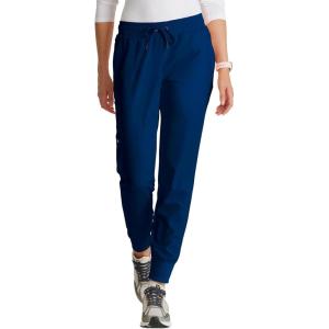 BARCO Unify Union Scrub Jogger for Women – 5-Pocket Mid-Rise Pants with 360 Spandex Stretch & Moisture Wicking Fabric(Indigo)
