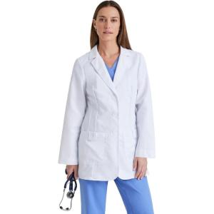 Grey’s Anatomy Women’s 32 Inch Two Pocket Fitted Lab Coat(White)