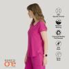 BARCO One Swing Classic Fit Tuck-in Scrub Top for Women – 1-Pocket, Crew Neck Shirt with 360 Spandex Stretch(Prestige Pink)